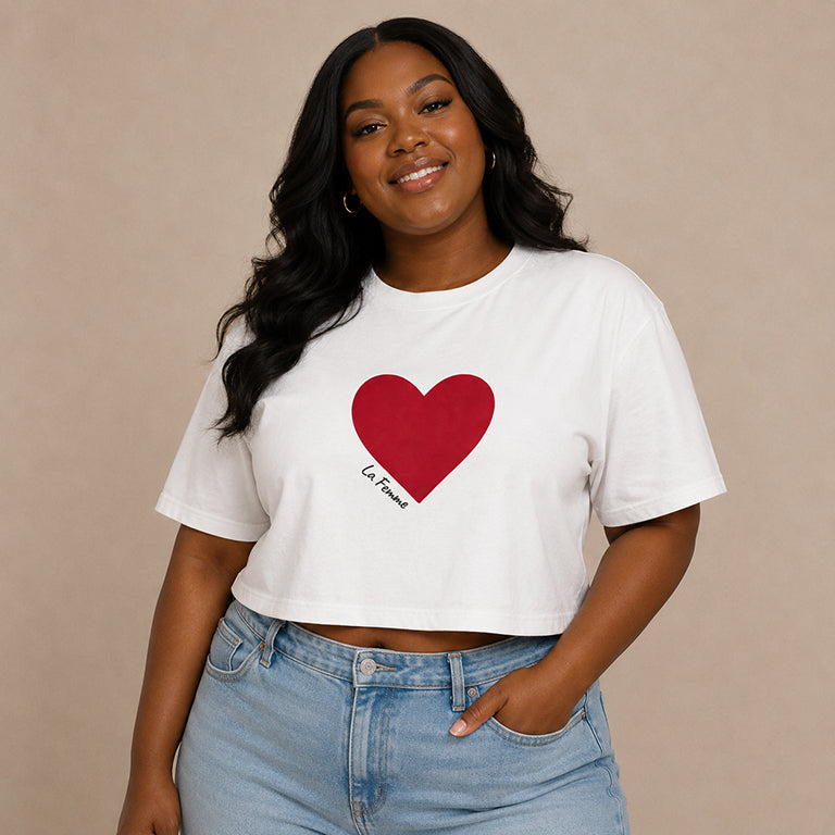 Le Femme Boxy Cropped T-Shirt