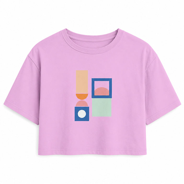 Shapes Boxy Cropped T-Shirt