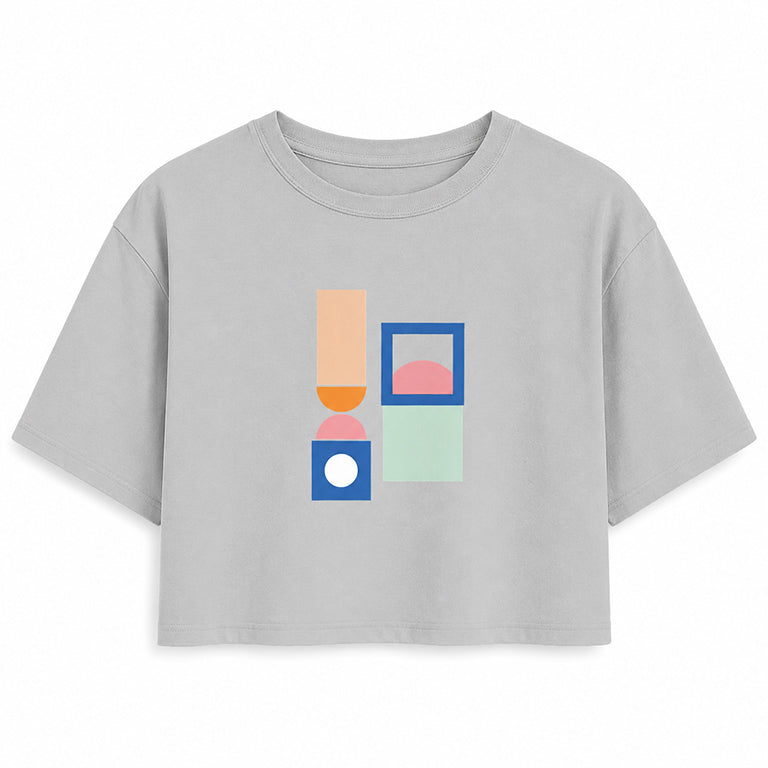 Shapes Boxy Cropped T-Shirt
