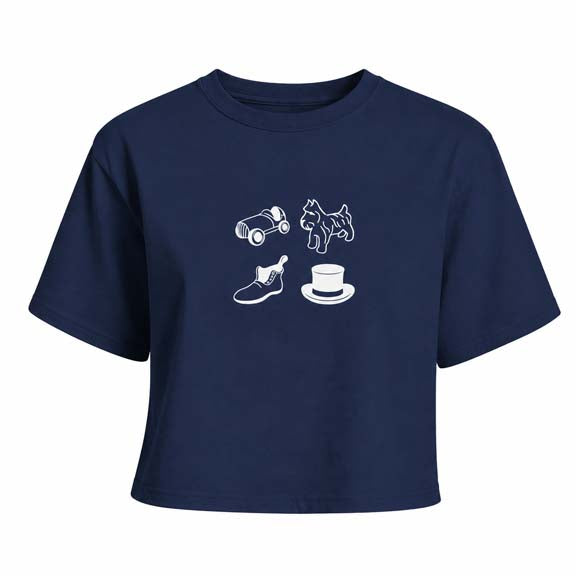 Game Night Boxy Cropped T-Shirt
