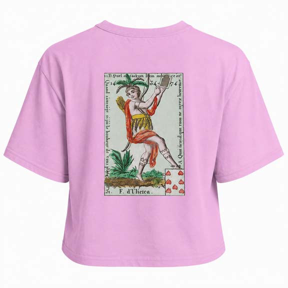 Dancing Hearts Boxy Cropped T-Shirt