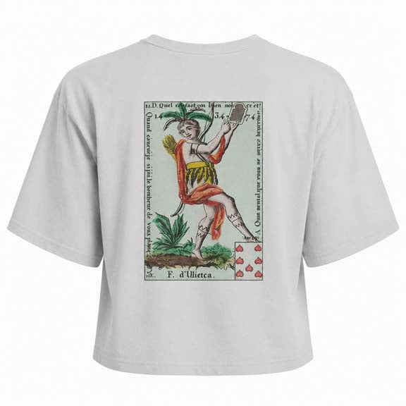 Dancing Hearts Boxy Cropped T-Shirt