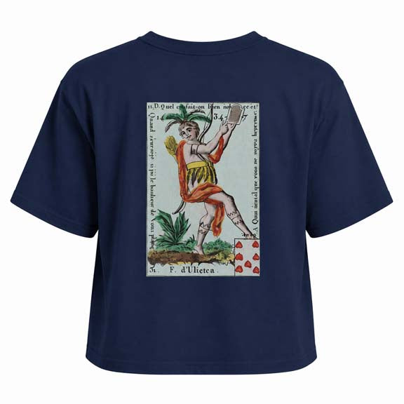 Dancing Hearts Boxy Cropped T-Shirt