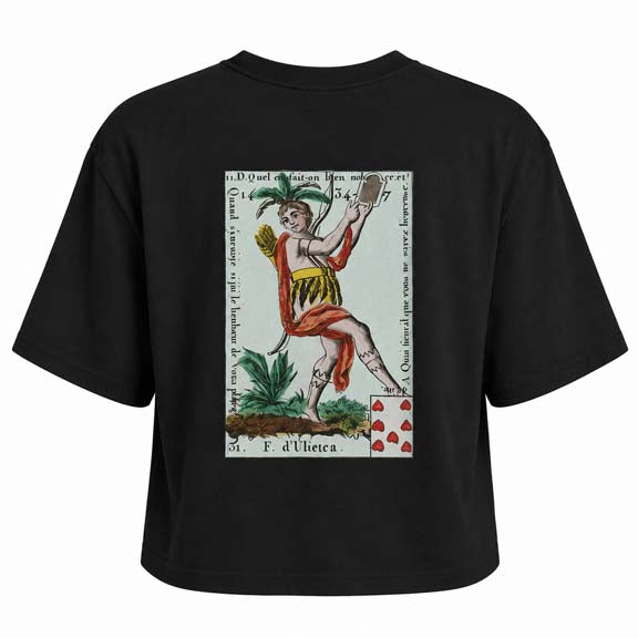 Dancing Hearts Boxy Cropped T-Shirt
