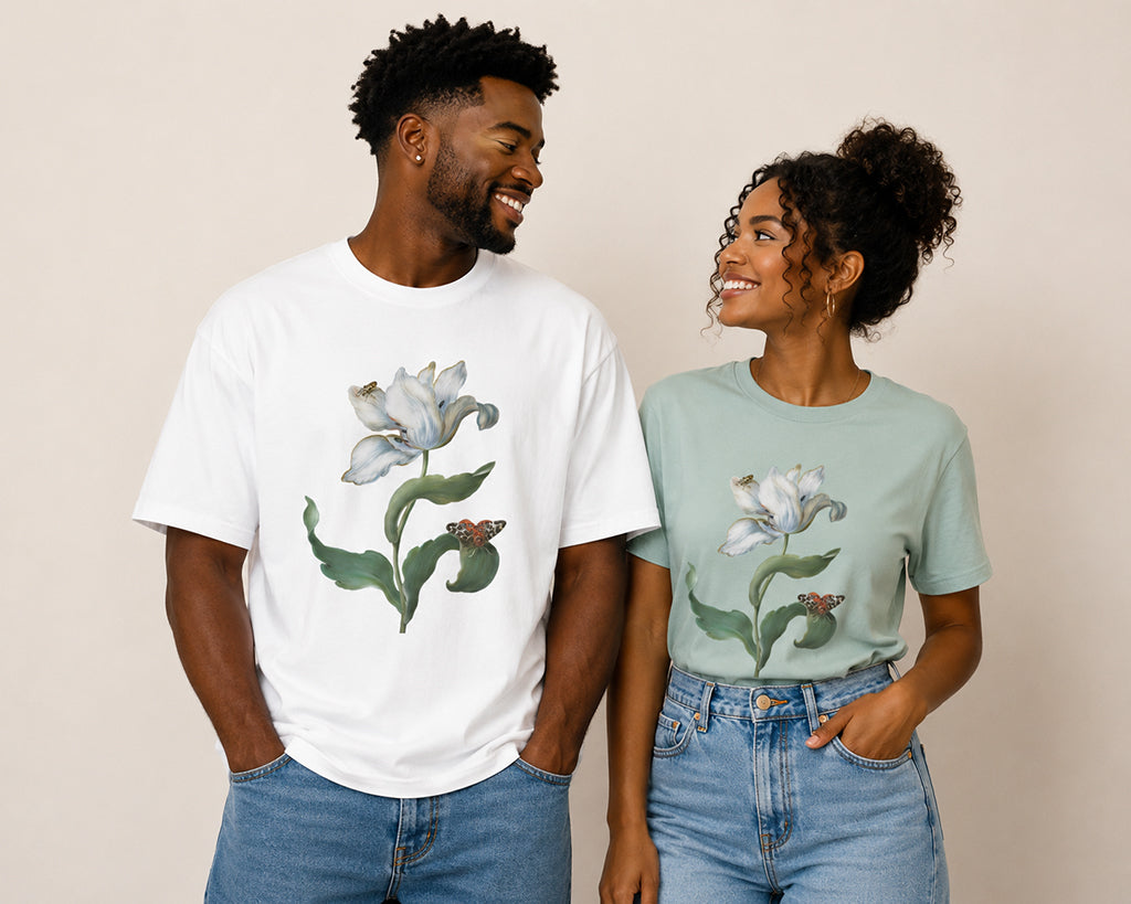 White Flower Unisex T-Shirt