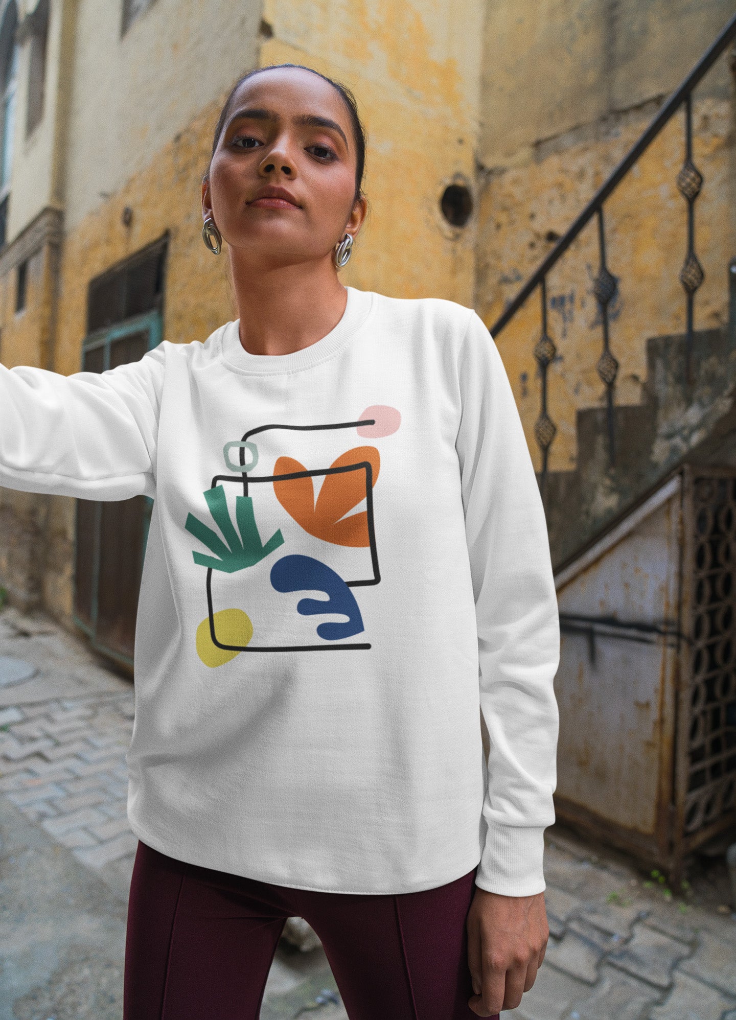 Line Shape Unisex Sweatshirt